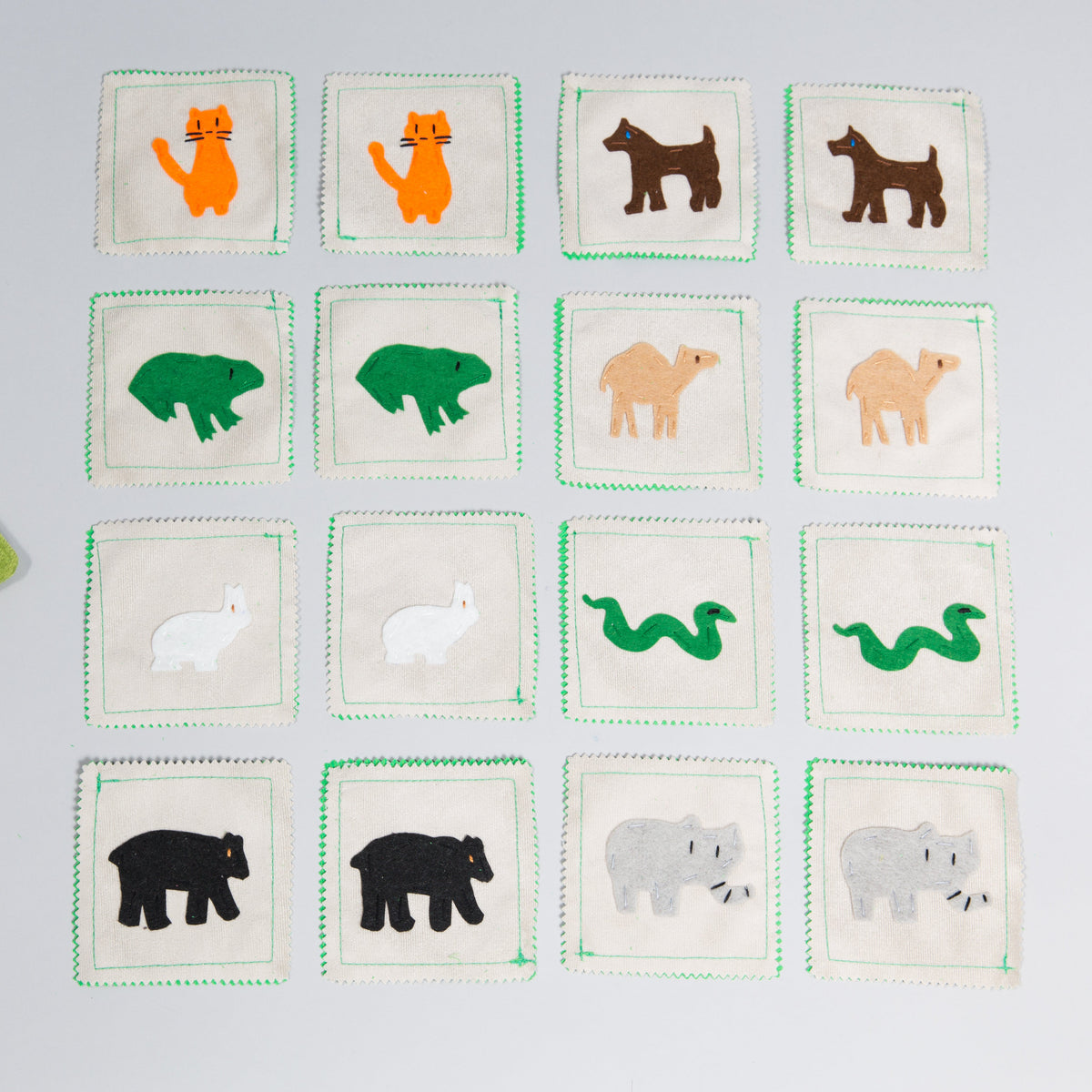 Land Animals Memory Game